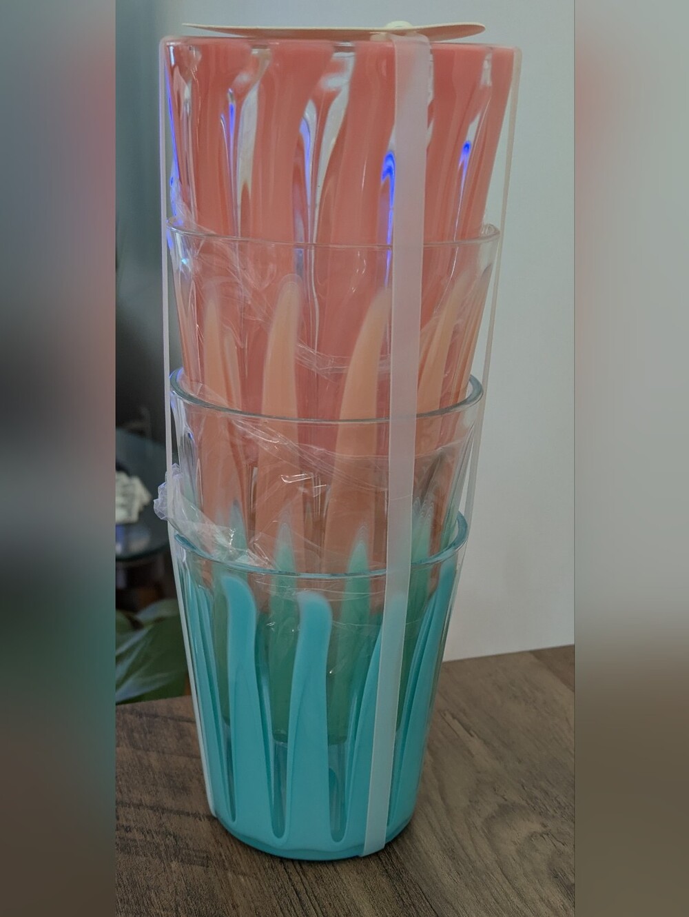 Set of 4 Sigrid Olsen Acrylic Indoor Outdoor Tumblers 15 oz BPA Free